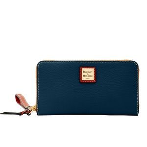Dooney & Bourke Pebble Grain Large Zip Around Wristlet